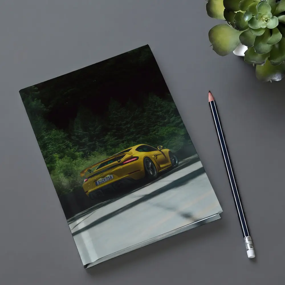 Porsche Cayman GT4 Yellow Forest Road – Notebooks