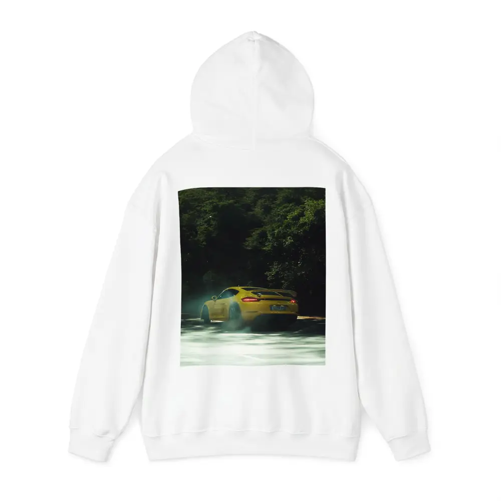 Porsche Cayman GT4 Yellow Smoking Road – Hoodies