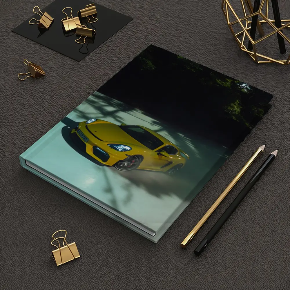 Porsche Cayman GT4 Yellow On Track – Notebooks