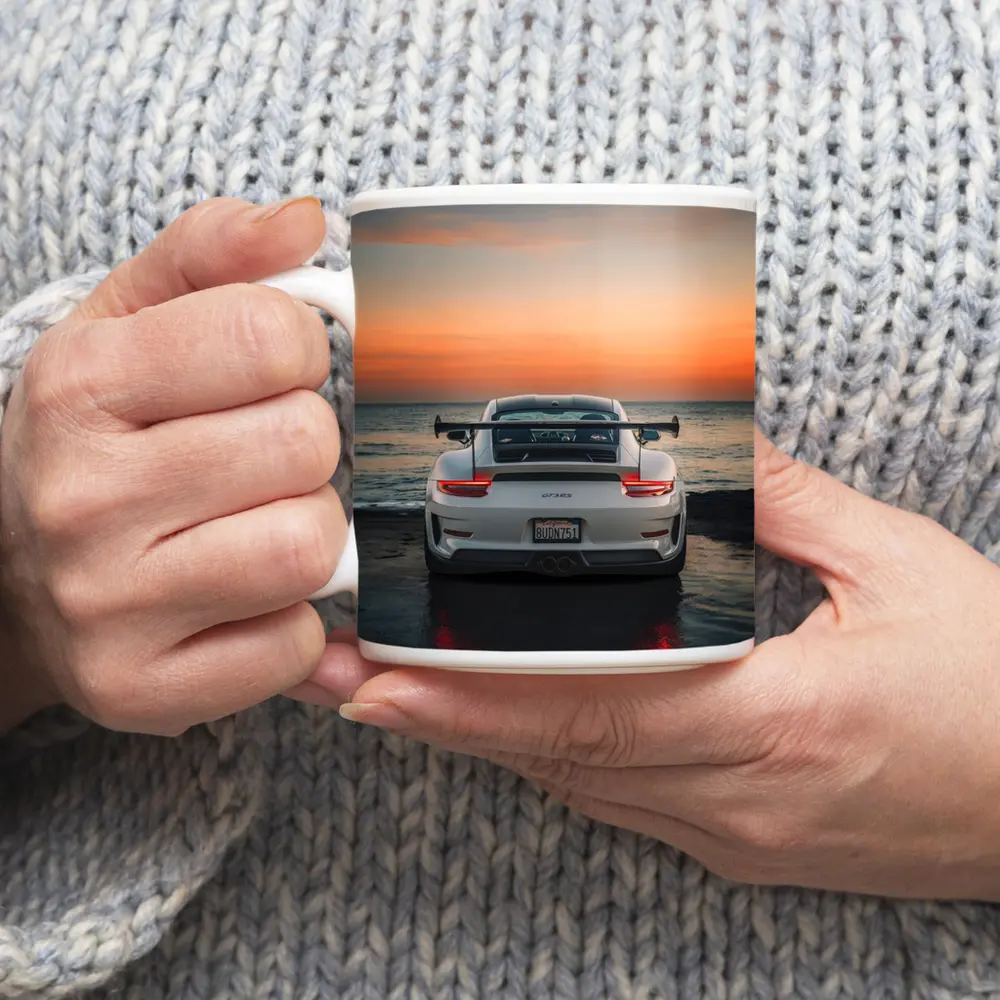 Porsche 911 GT3 RS Rear Ocean Sunset – Mugs