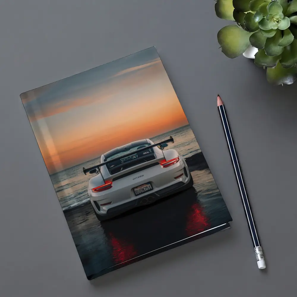 Porsche 911 GT3 RS Rear Ocean Sunset – Notebooks