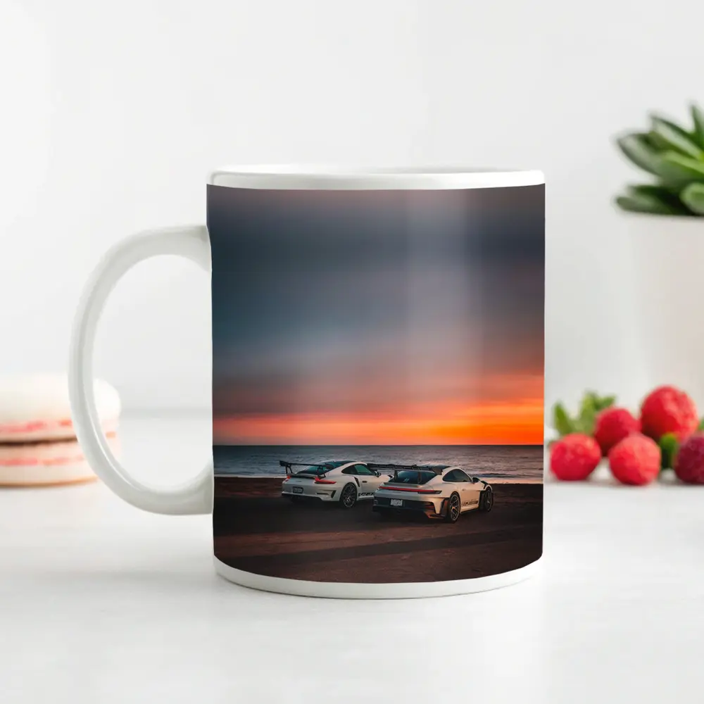 Porsche 911 GT3 RS Beach Sunset – Mugs