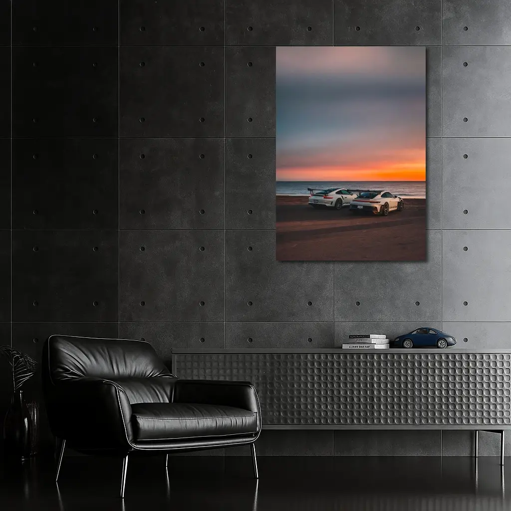 Porsche 911 GT3 RS Beach Sunset – Wall Art