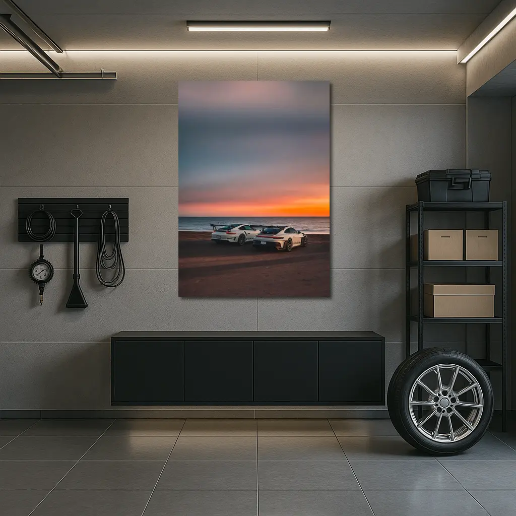 Porsche 911 GT3 RS Beach Sunset – Wall Art