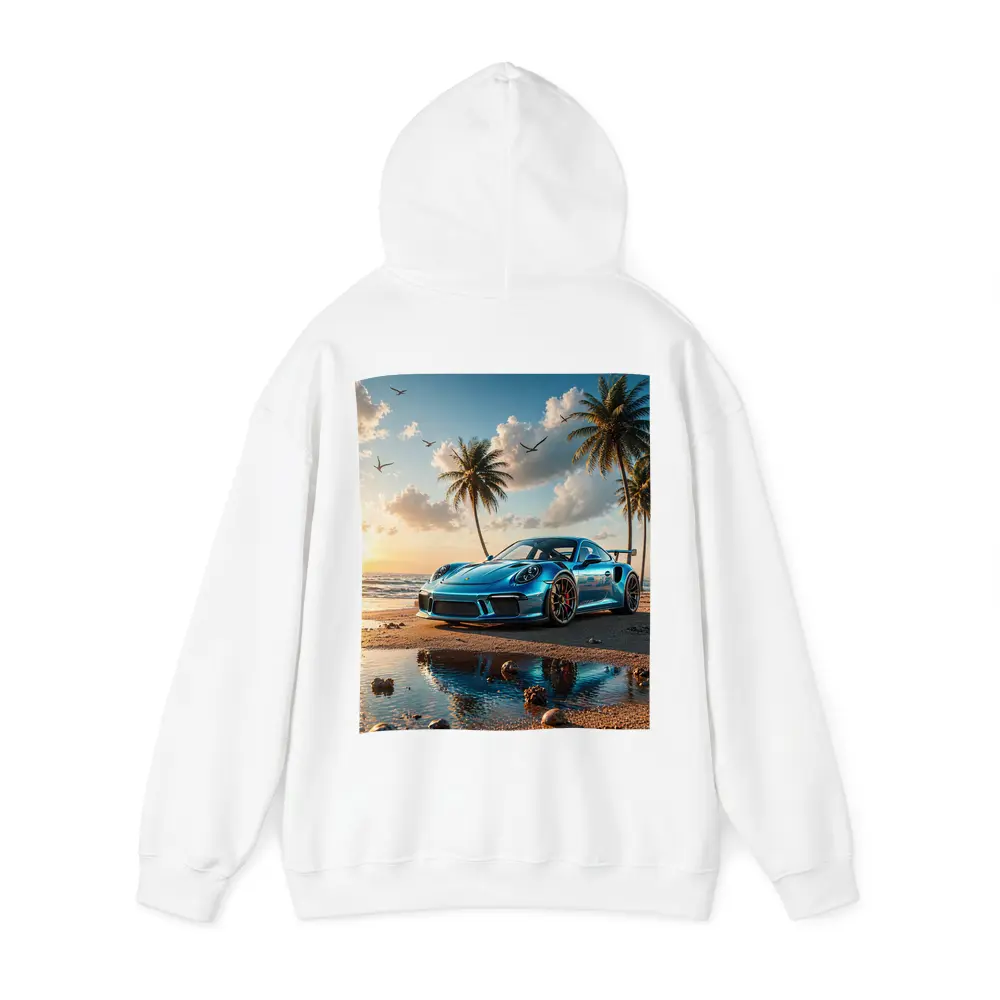 Porsche 911 GT3 Blue Beach Sunset – Hoodies