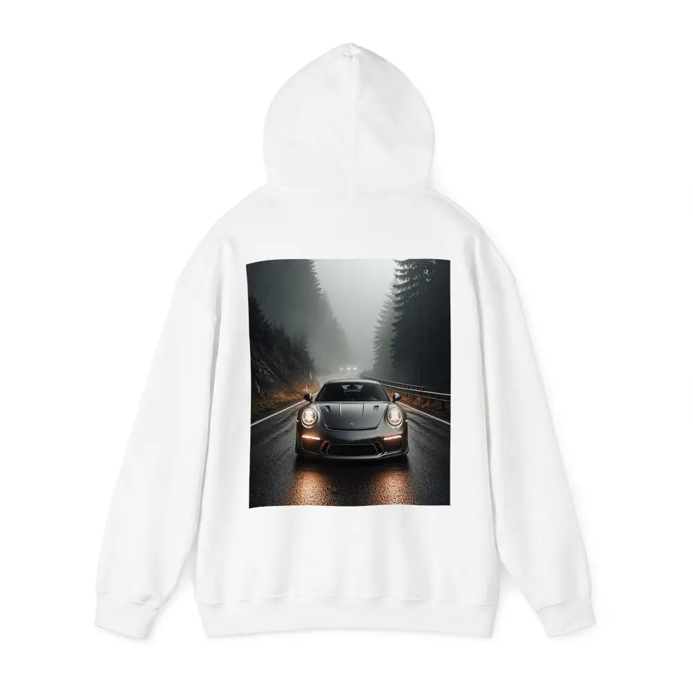 Porsche 911 GT3 Foggy Forest Road – Hoodies