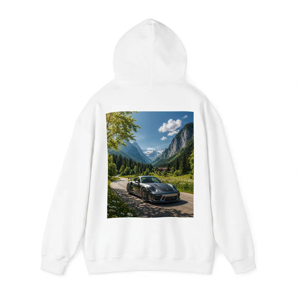 Porsche 911 GT3 Alpine Mountain Road – Hoodies