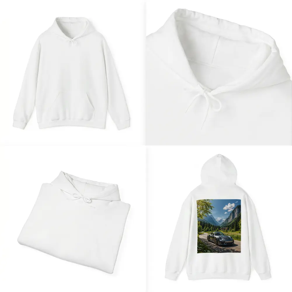Porsche 911 GT3 Alpine Mountain Road – Hoodies