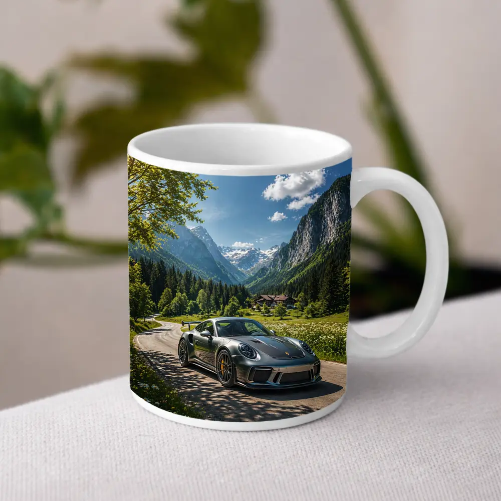 Porsche 911 GT3 Alpine Mountain Road – Mugs