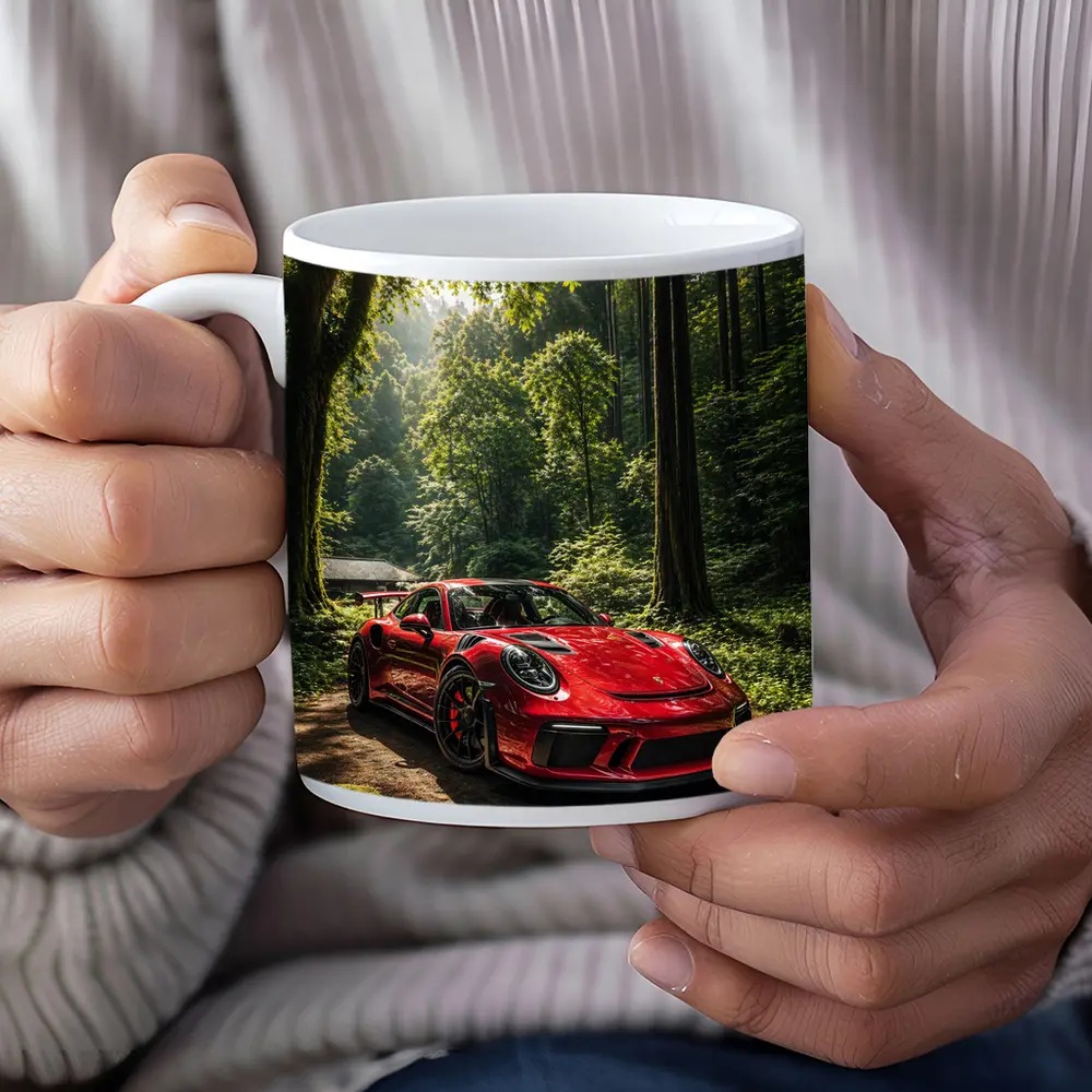 Porsche 911 GT3 Red Forest Setting – Mugs