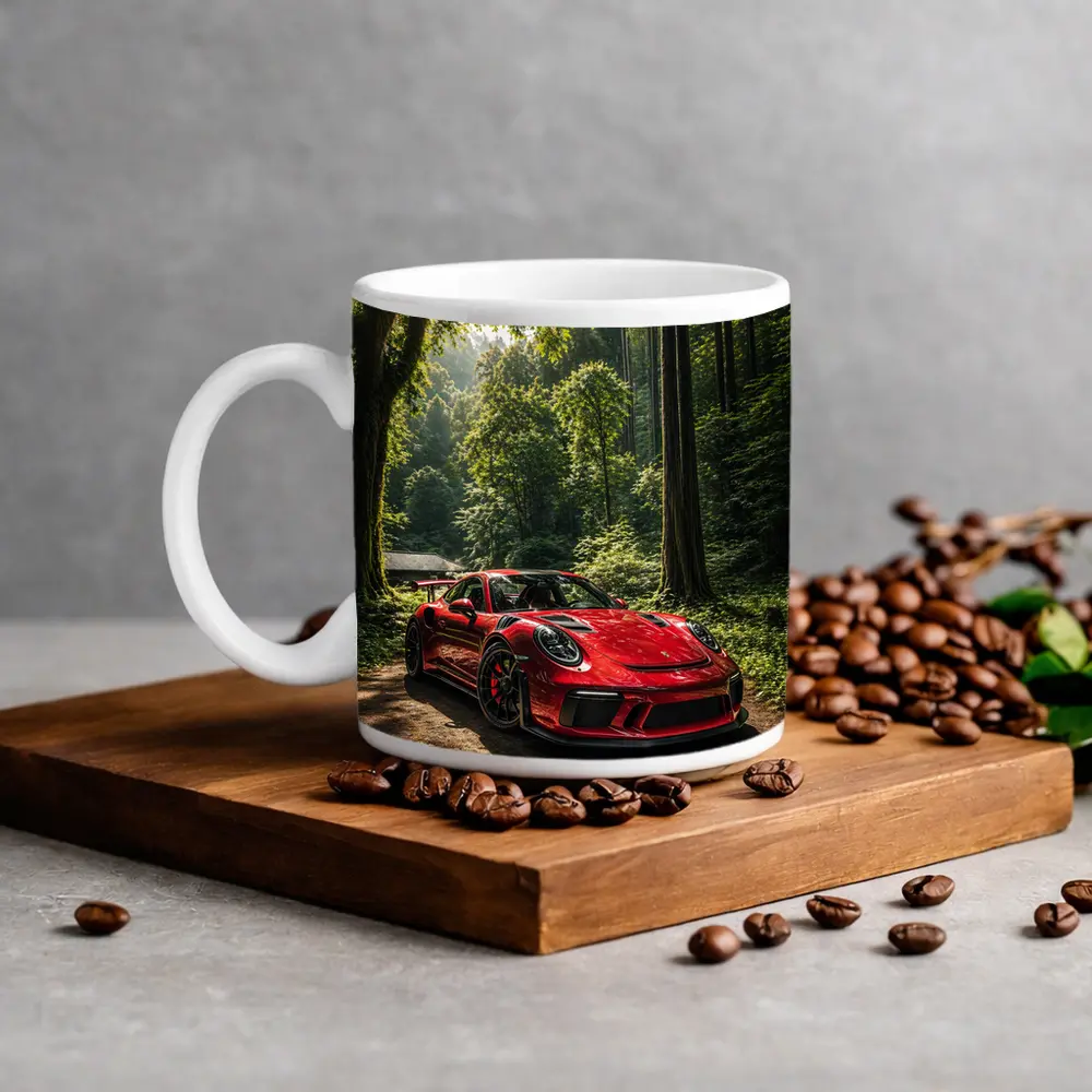 Porsche 911 GT3 Red Forest Setting – Mugs