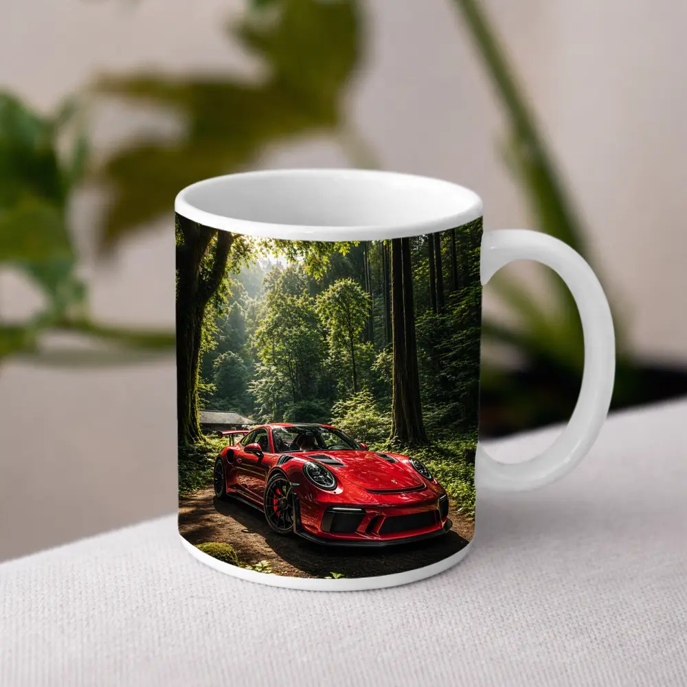 Porsche 911 GT3 Red Forest Setting – Mugs