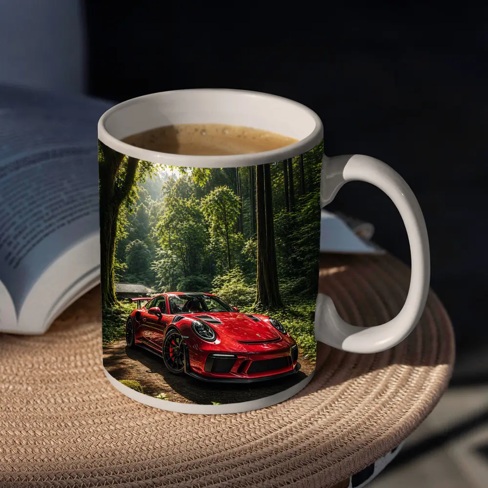Porsche 911 GT3 Red Forest Setting – Mugs