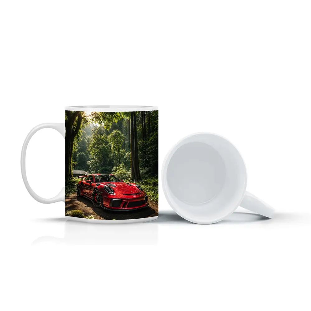 Porsche 911 GT3 Red Forest Setting – Mugs