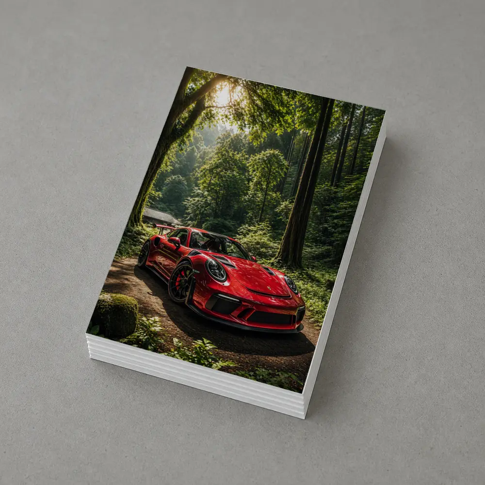 Porsche 911 GT3 Red Forest Setting – Postcards