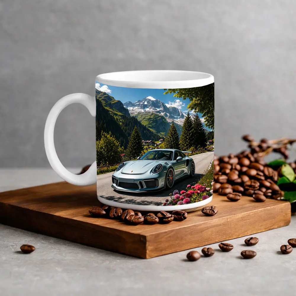 Porsche 911 GT3 Alpine Mountain Road – Mugs