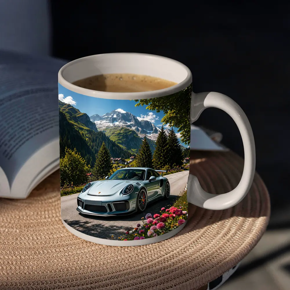 Porsche 911 GT3 Alpine Mountain Road – Mugs