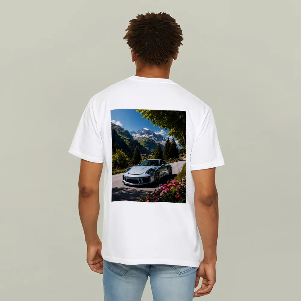 Porsche 911 GT3 Alpine Mountain Road – T-Shirts