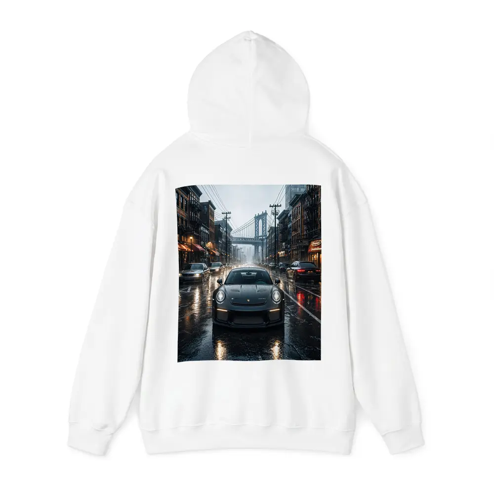 Porsche 911 GT3 Rainy City Street – Hoodies