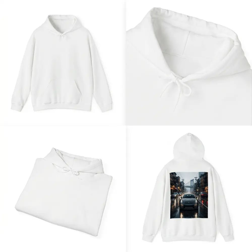 Porsche 911 GT3 Rainy City Street – Hoodies