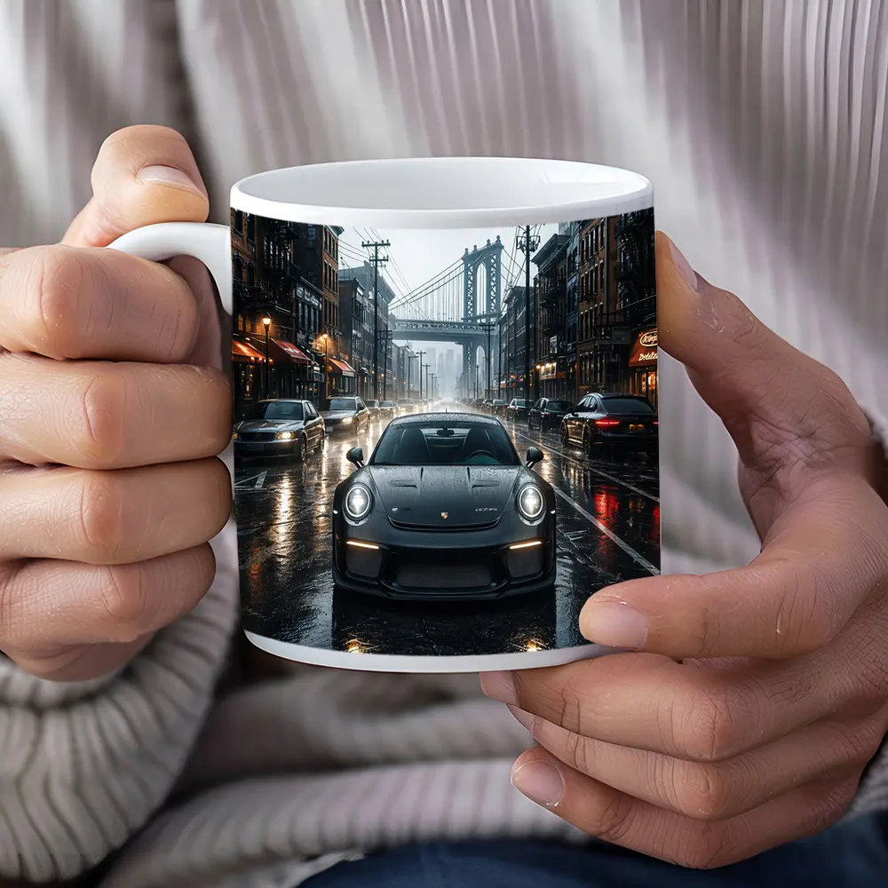 Porsche 911 GT3 Rainy City Street – Mugs