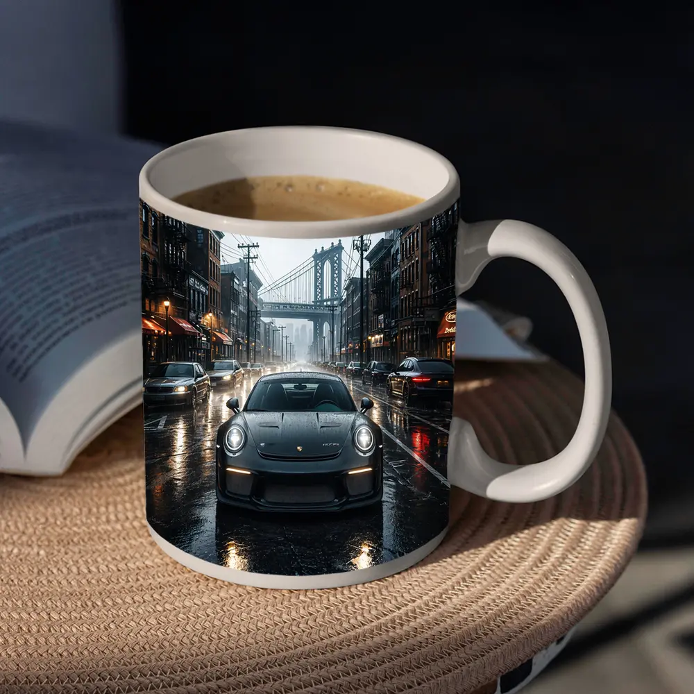Porsche 911 GT3 Rainy City Street – Mugs