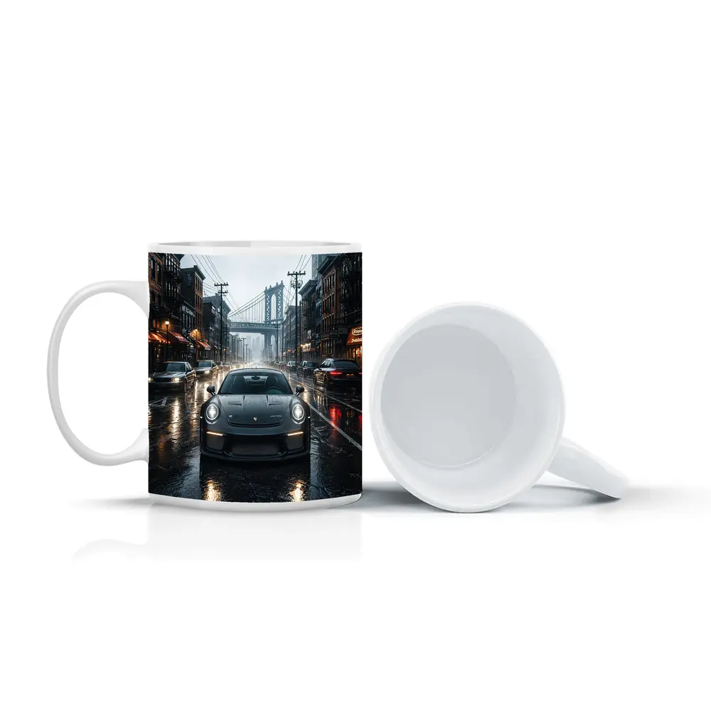 Porsche 911 GT3 Rainy City Street – Mugs