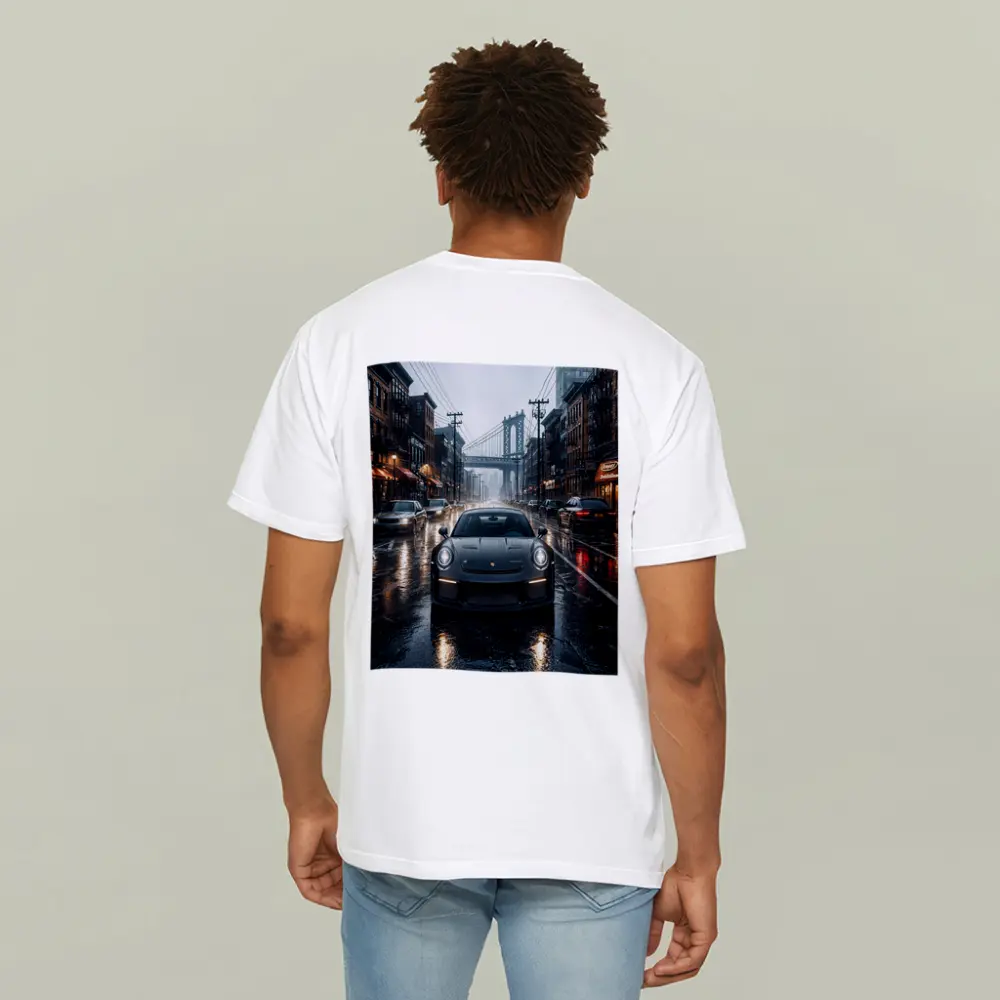 Porsche 911 GT3 Rainy City Street – T-Shirts