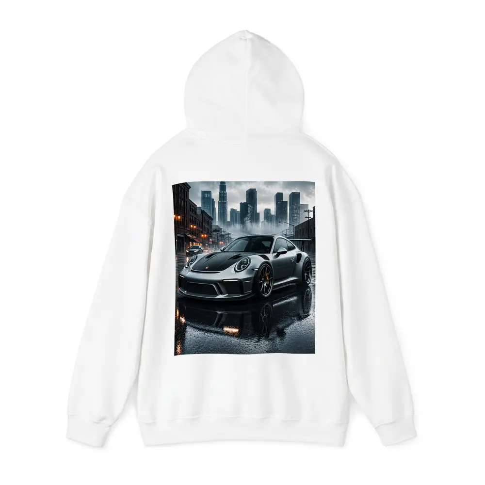 Porsche 911 GT3 Rainy City Street – Hoodies