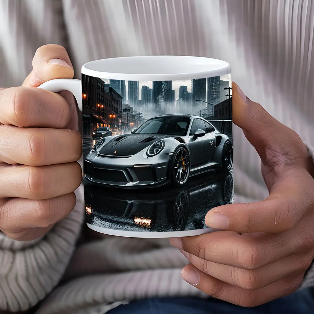 Porsche 911 GT3 Rainy City Street – Mugs