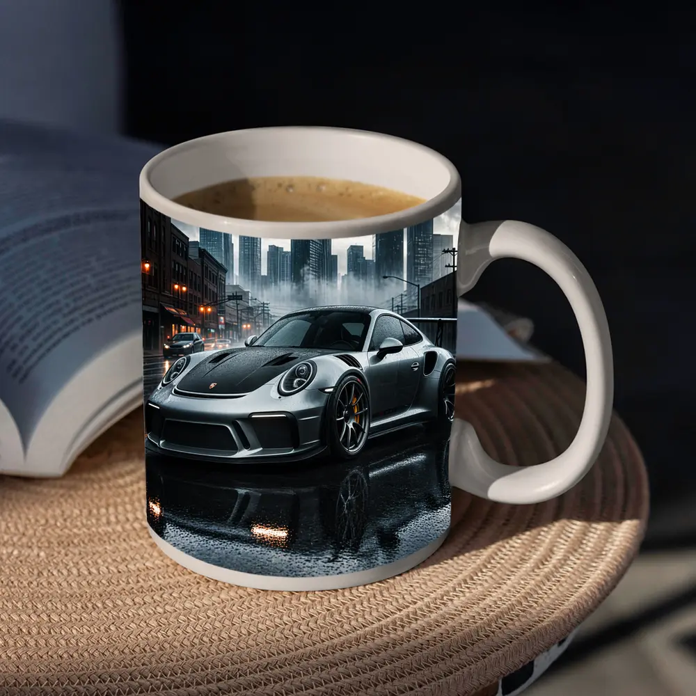 Porsche 911 GT3 Rainy City Street – Mugs