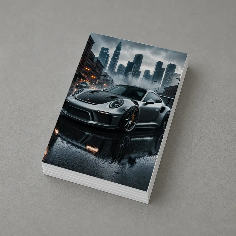 Porsche 911 GT3 Rainy City Street – Postcards