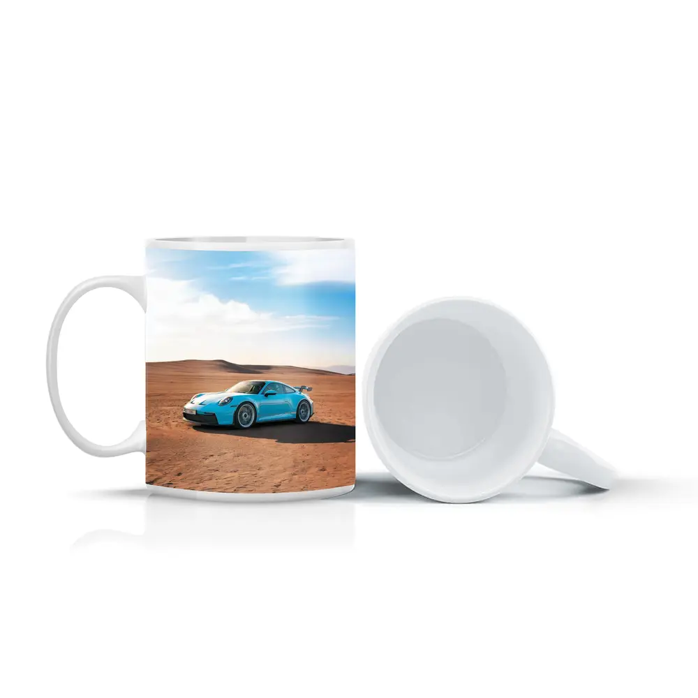 Porsche 911 GT3 Blue Desert Scene – Mugs