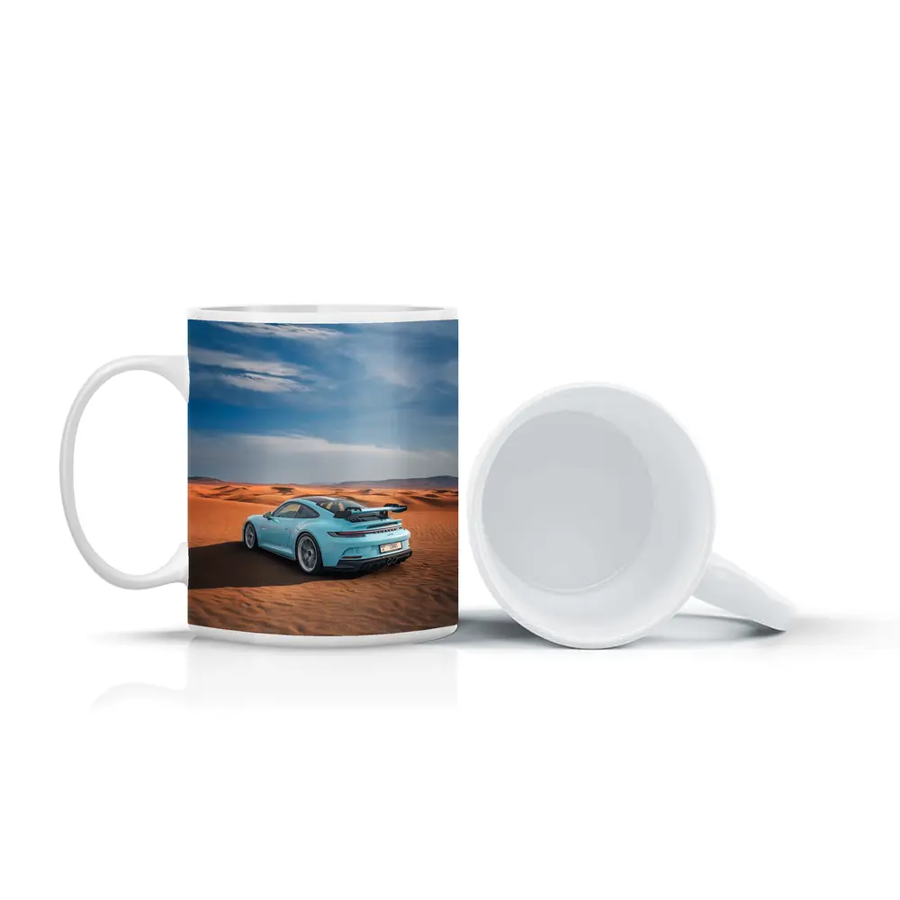 Porsche 911 GT3 Blue Desert Sand Dunes – Mugs