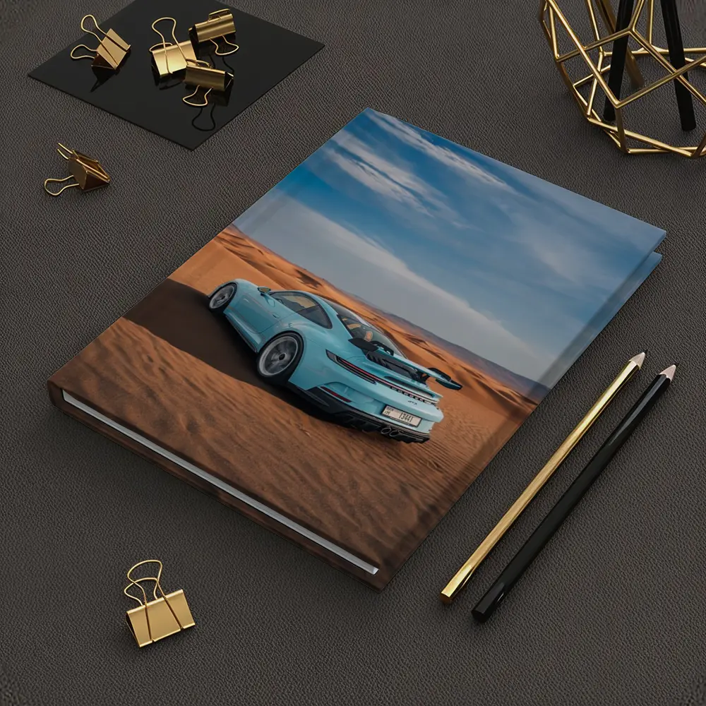 Porsche 911 GT3 Blue Desert Sand Dunes – Notebooks