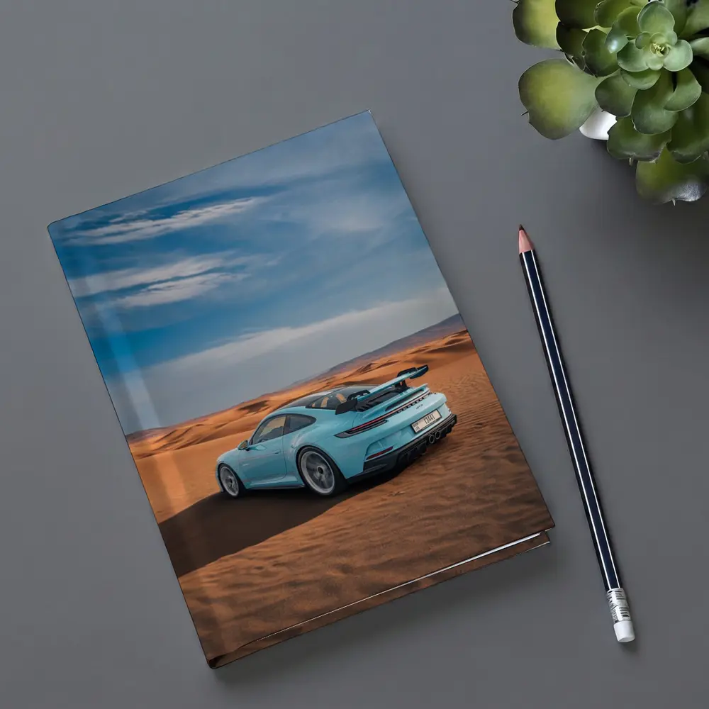 Porsche 911 GT3 Blue Desert Sand Dunes – Notebooks
