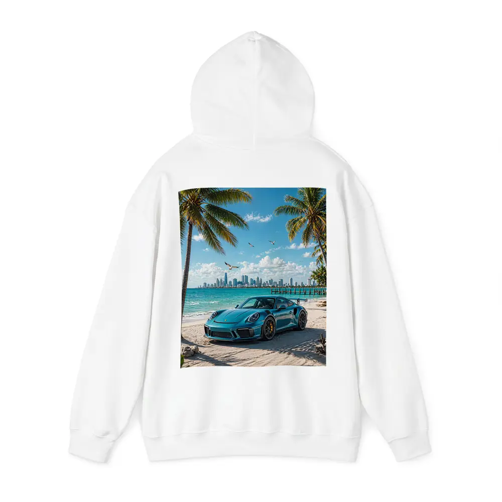 Porsche 911 GT3 Teal Beach City – Hoodies