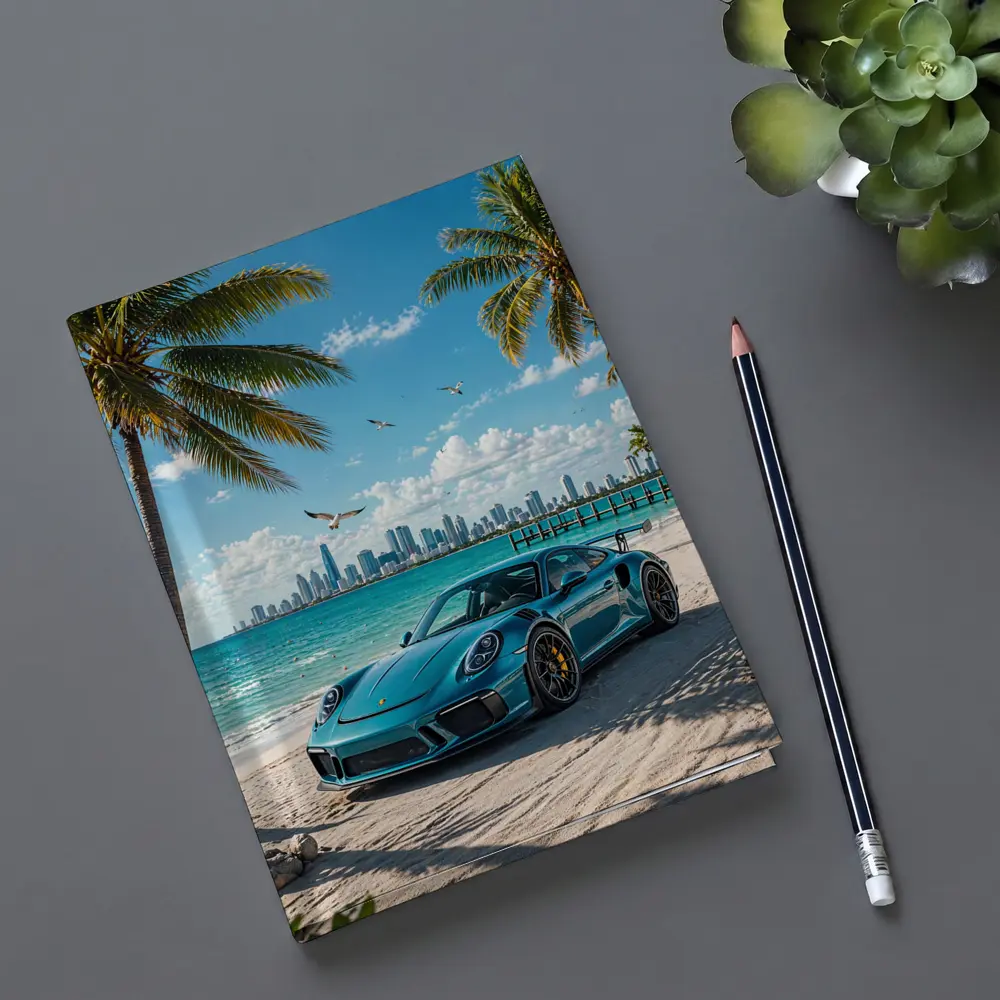 Porsche 911 GT3 Teal Beach City – Notebooks