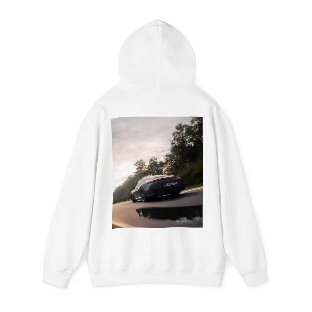 Porsche 911 GTS Speeding Down Open Road – Hoodies