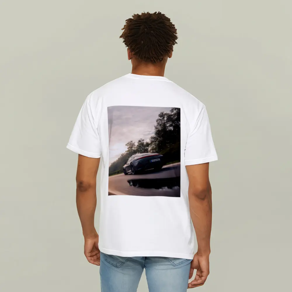 Porsche 911 GTS Speeding Down Open Road – T-Shirts