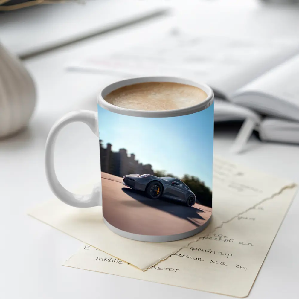Porsche 911 GTS Speeding On Open Road – Mugs