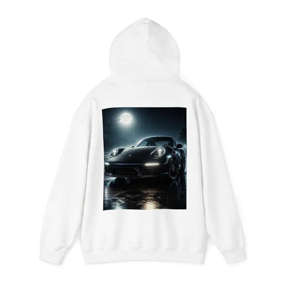 Porsche 911 Black Rain Moonlit Night – Hoodies