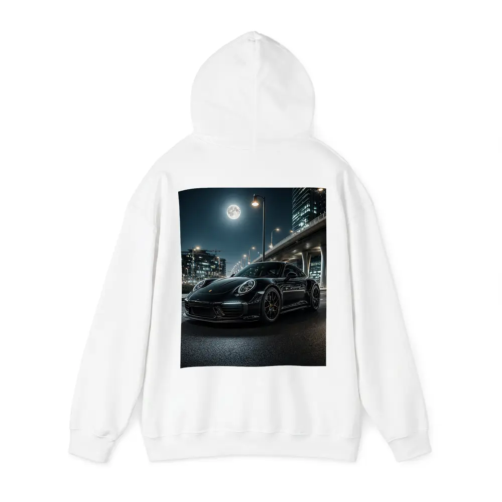 Porsche 911 Black Night City Streets – Hoodies