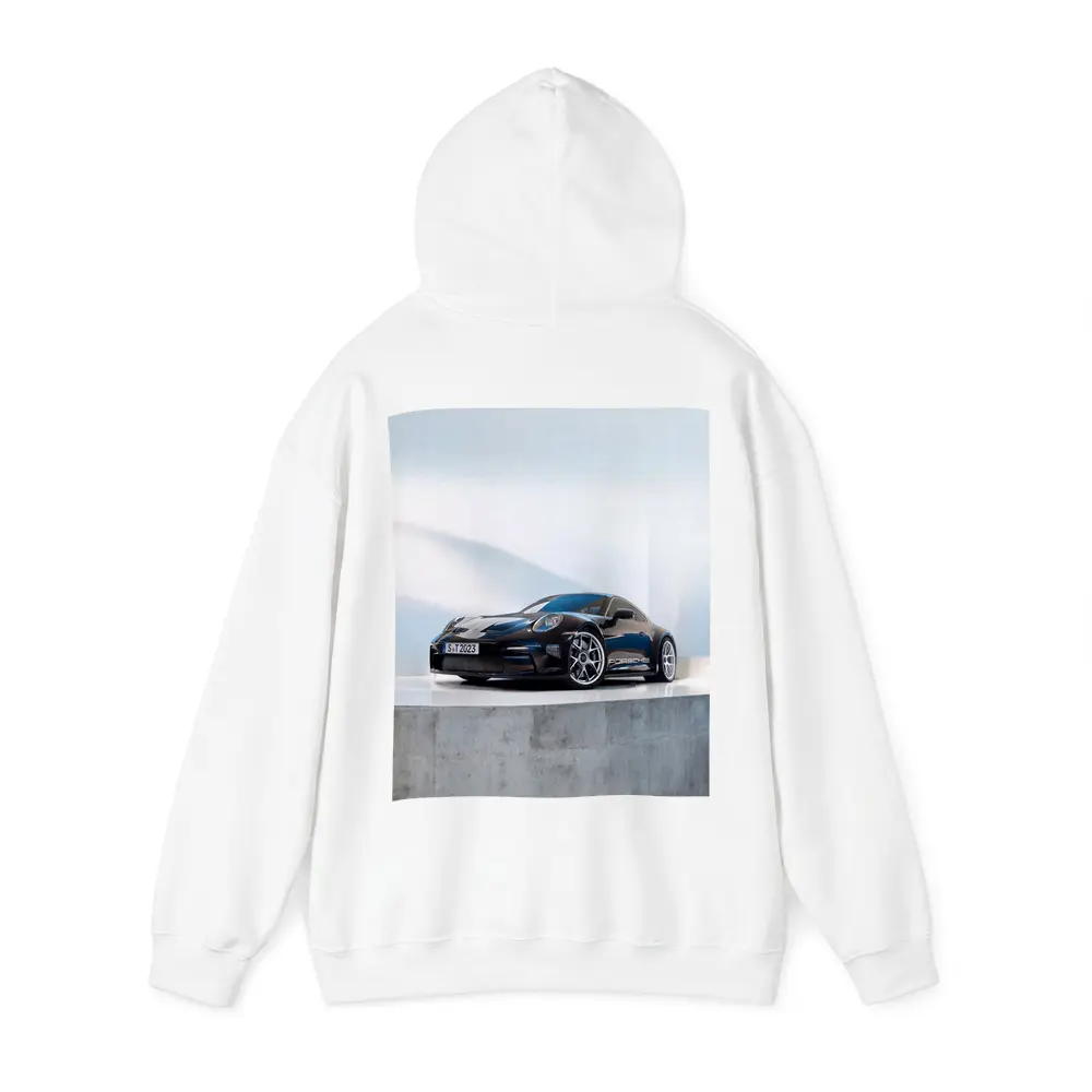 Porsche 911 ST Black Studio Minimal Background – Hoodies