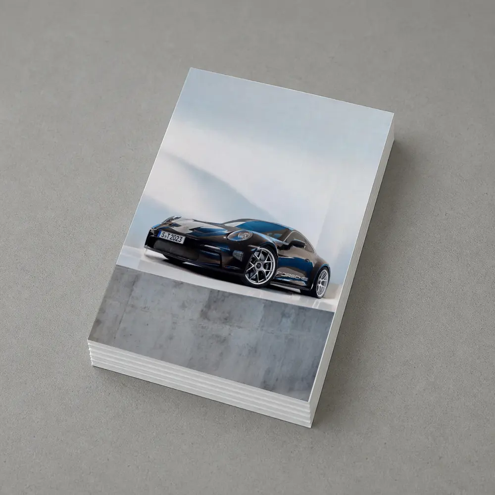 Porsche 911 ST Black Studio Minimal Background – Postcards