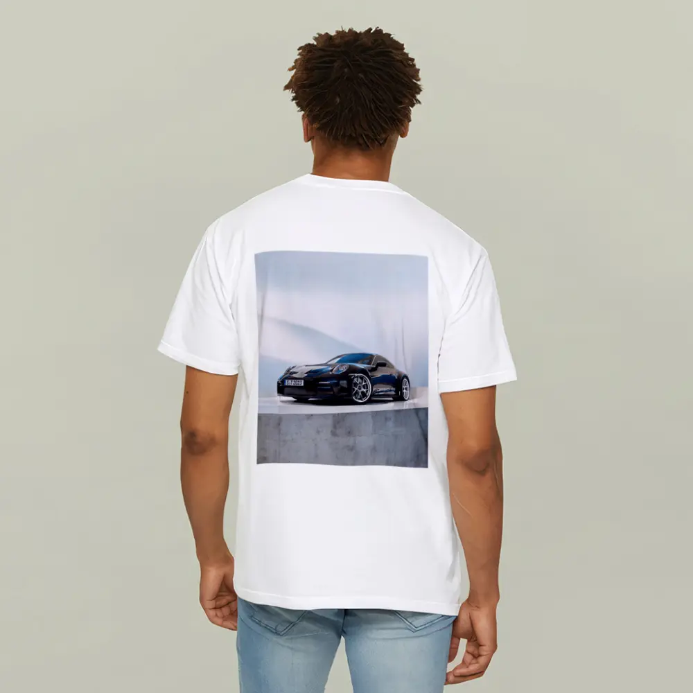 Porsche 911 ST Black Studio Minimal Background – T-Shirts