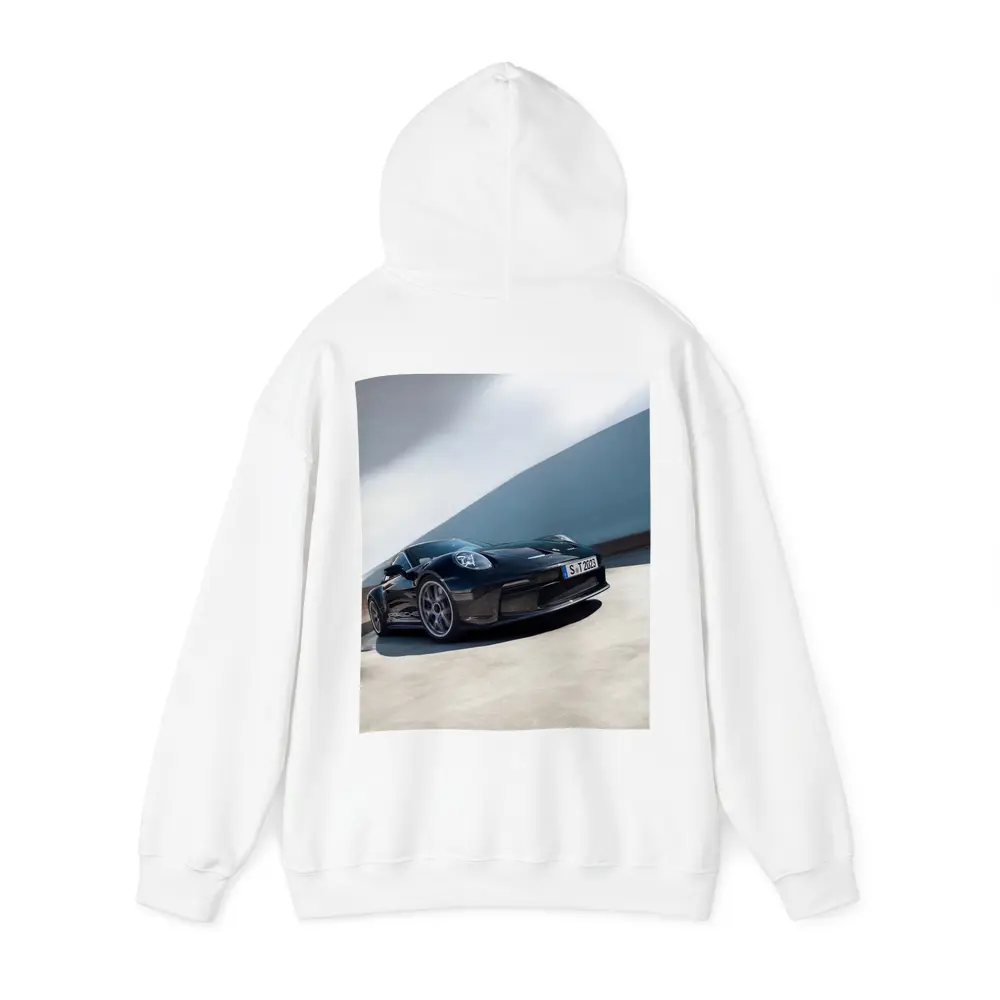 Porsche 911 ST Black on Open Road – Hoodies