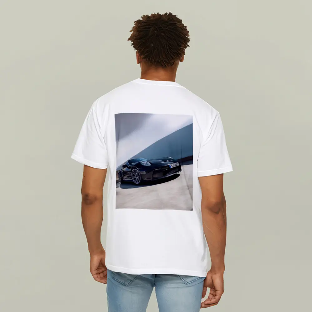 Porsche 911 ST Black on Open Road – T-Shirts