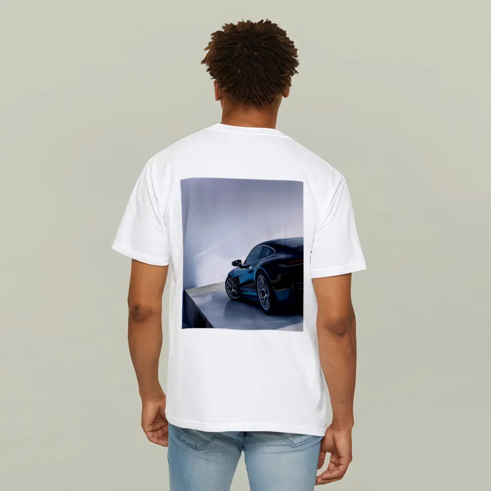 Porsche 911 Dark Blue Parking Lot Rear – T-Shirts