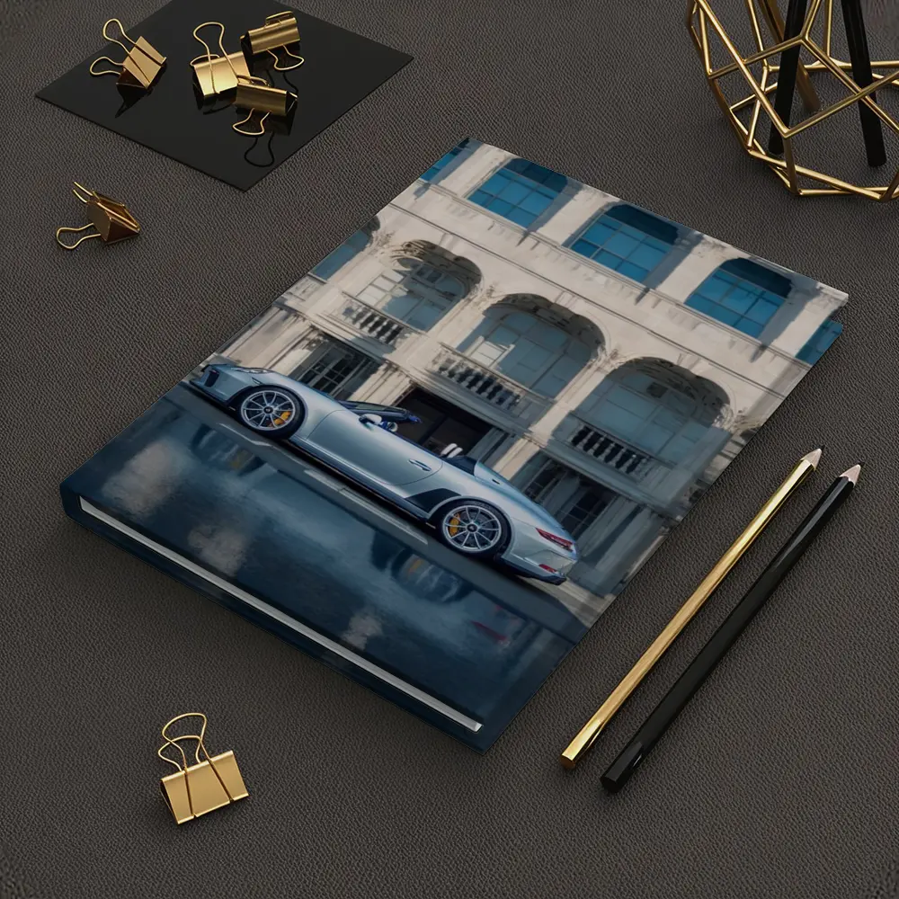 Porsche 911 Speedster Silver Classic Architecture Background – Notebooks